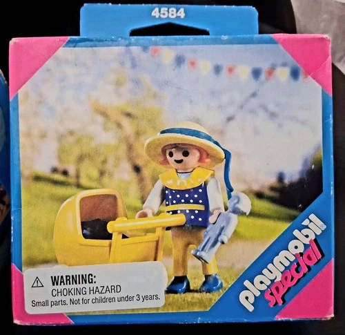 NEW Rare Playmobil Special Vintage 4584 VICTORIAN GIRL & Carriage Doll LADY