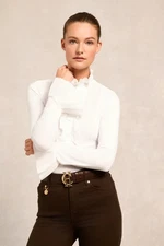 Holland Cooper Melissa Jersey Blouse White RRP £79.00