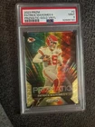 Patrick Mahomes II 2023 Prizm #2 Prizmatic - Gold Vinyl 5/5 PSA 9