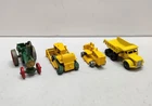 Lesney Matchbox Lot No 1 No 6 No 8 No 18 Caterpillar, Allchin, Euclid Dumptruck