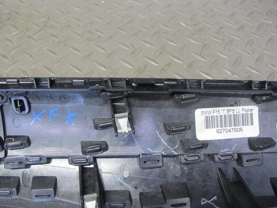 2014-2018 BMW F15 X5 PAINEL PORTA MADEIRA CHOUPO ACABAMENTO MOLDURA PAINEL CONJUNTO DE 8 - Imagem 2 de 4