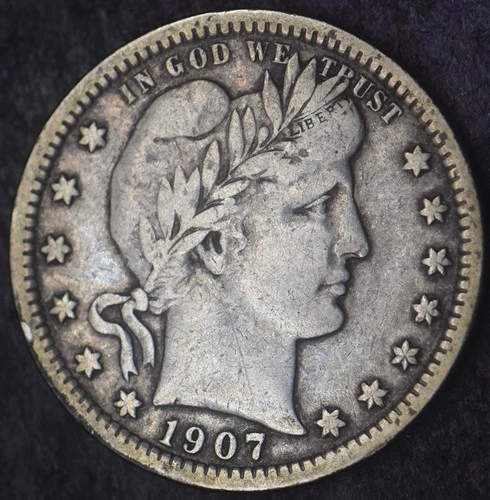 1907-P Barber Silver Quarter Dollar 25C - COINGIANTS -