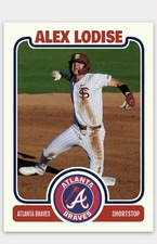 Alex Lodise 2025 MLB Draft Novelty Baseball Card! Top Prospect! Atlanta Braves