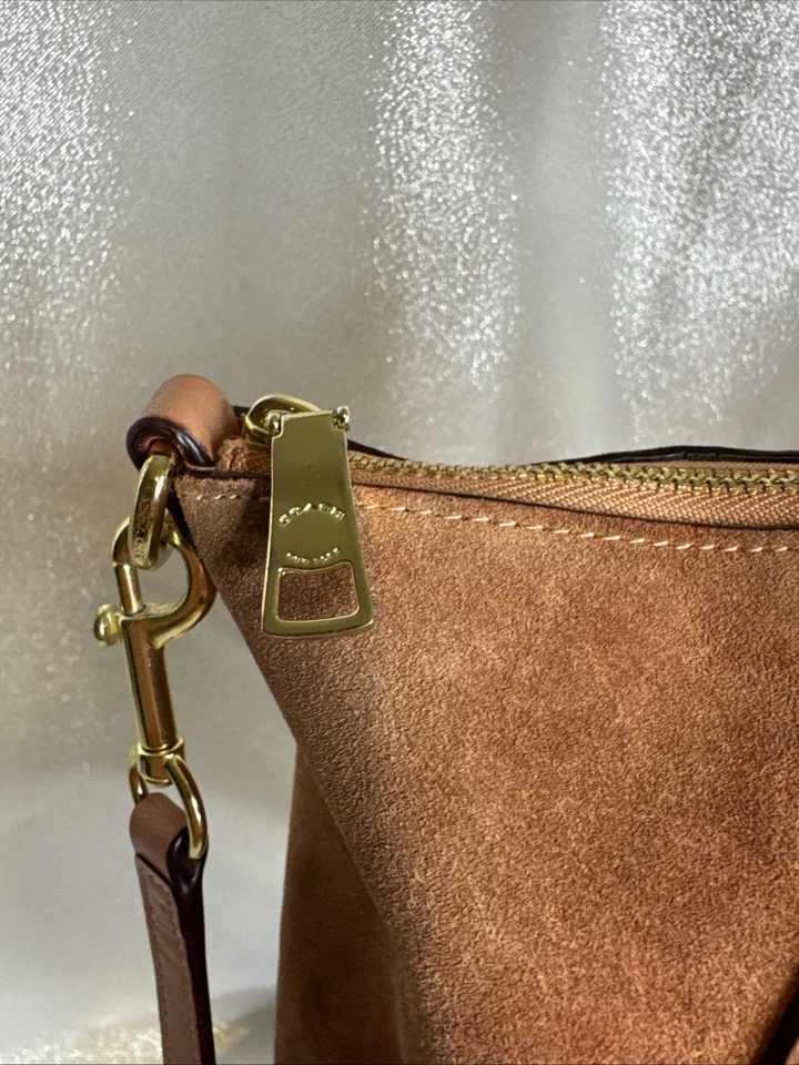 Coach Leather Coral Kelsey Satchel Handbag Crossbody Purse - Image 3 of 4