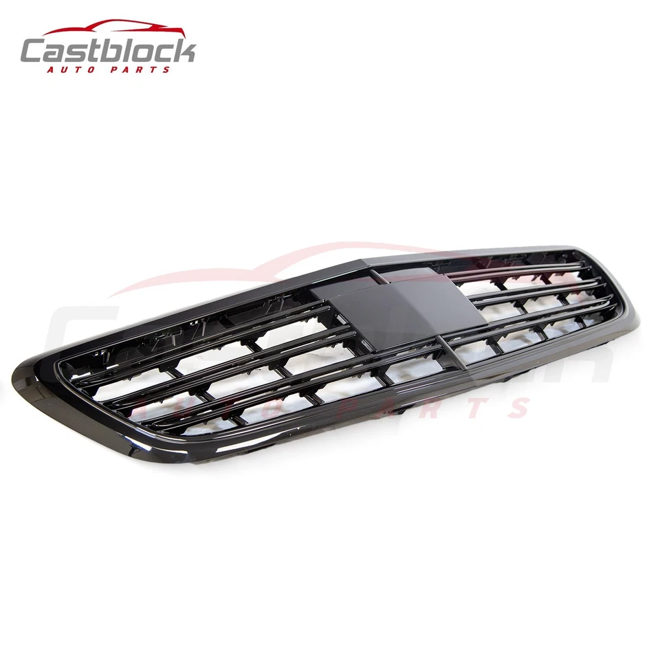 For 2014-2020 Mercedes Benz S560e W222 S450 S63 AMG Black Front Bumper Grille - Image 4 of 4