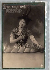 Vintage Postcard, DAS SAGINET. FORIEGN MADE B&W, SEALED IN PLASTIC SLEEVE PC0814