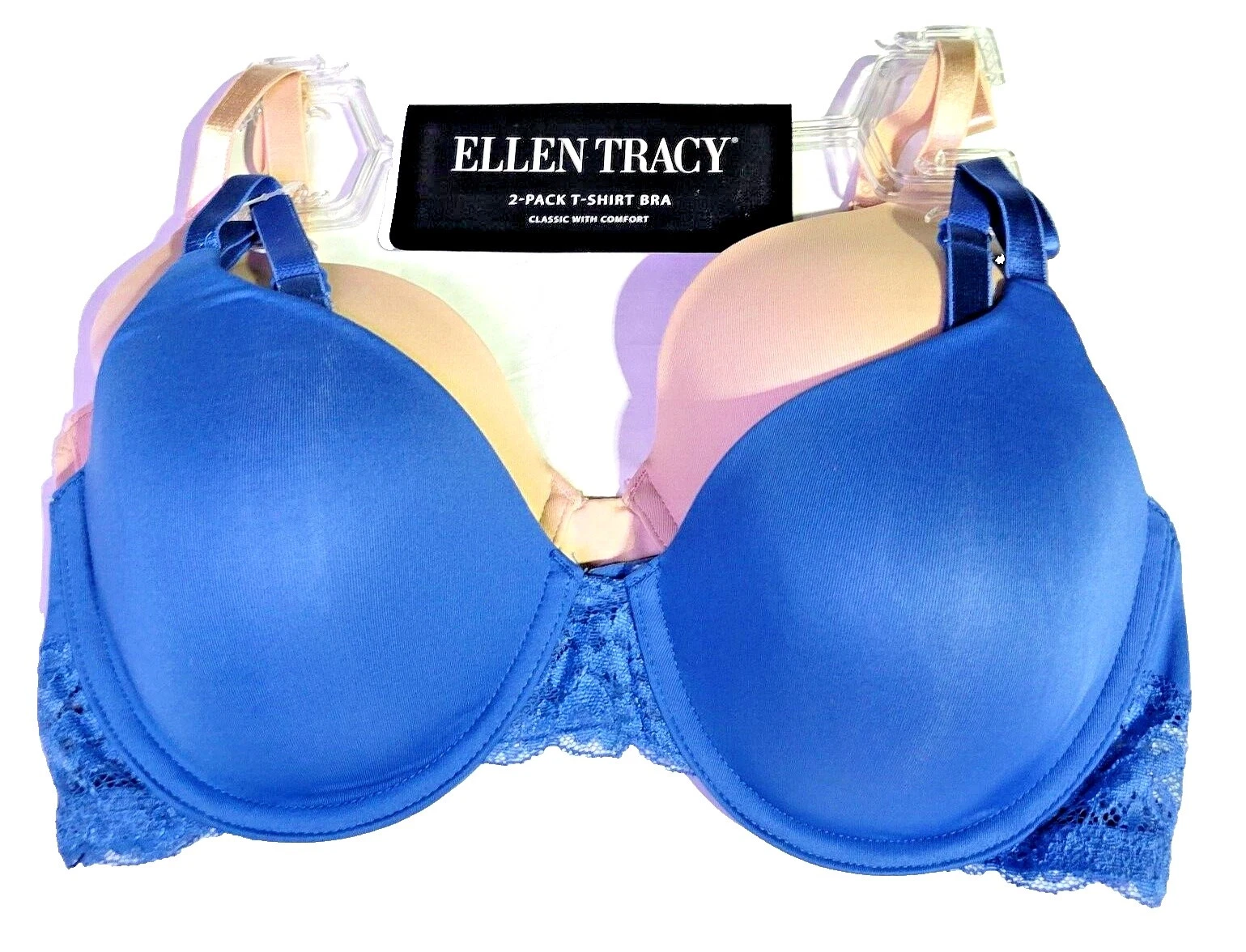 Ellen Tracy 实心文胸和胸罩套装女