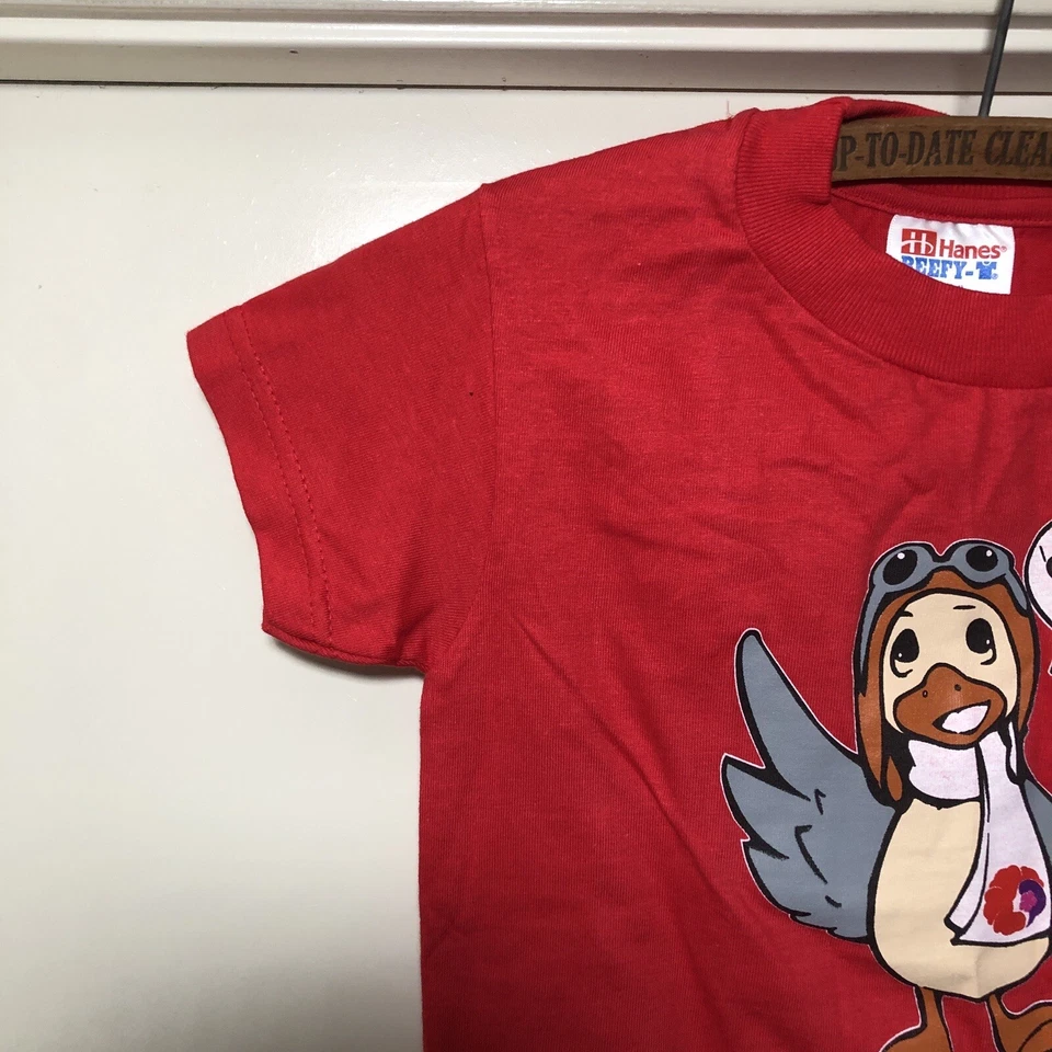 Camisa De Colección Hawaiian Airlines Niños Extra Pequeña Roja Púrpura Logo Deletrear Manulele Foto 2 de 4