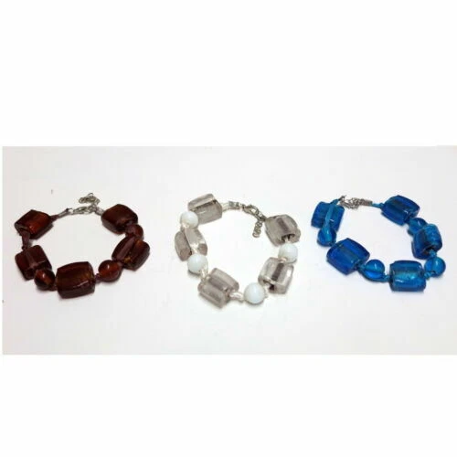 Bracciali di bigiotteria pietre di vetro
