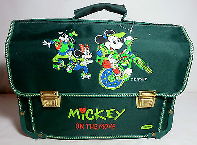 #ad #ad PAXOS GREEK VTG DISNEY MICKEY ON THE MOVE 15#x27;#x27; BACKPACK SCHOOL BAG RARE UNUSED B $30.39