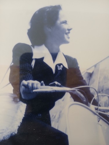 Woman Sitting on a Vespa, Photo Print with Frame - Picture 2 of 3
