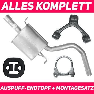 Endschalldämpfer Für Audi A4 B6 B7 2.0 - Auspuff Endtopf