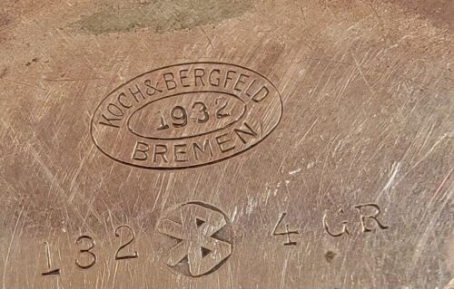Koch and Bergfeld Silver Ashtray, 1932, Norddeutscher Lloyd Steam Ship Line - Picture 4 of 4