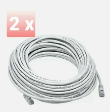 2 Lot 10 FT RJ45 Cat5 Ethernet LAN Network Cable for PC PS Xbox Internet White