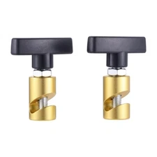 2Pcs Gold 2-in-1 Hood Strut Clamp 14mm Spark Plug Gap Tool Lift Support Clamp