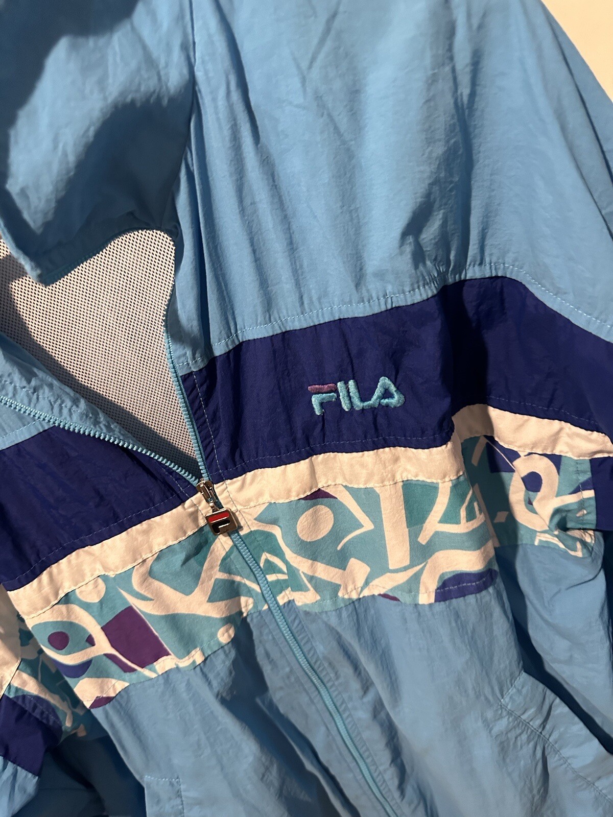 Giacca frangivento Fila taglia M retrò giacca fila
