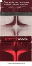 Sperry UNIVAC Vintage Matchbook Cover