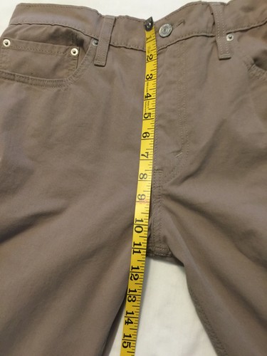 NWT Men Levi 511 0169 Jeans Stretch 36x30 93% Cotton 7% Elastane Flex Slim Khaki - Picture 7 of 11