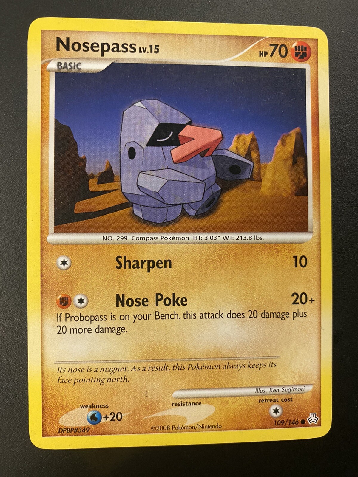 2008 Pokémon Diamond & Pearl - Legends Awakened Nosepass #109