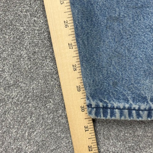 Dickies Dungarees Adult 52x30 Blue Bib Overalls Denim Workwear Carpenter Mens* - Picture 7 of 11