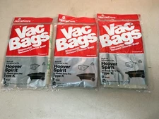 Hoover Spirit Vac Bags Type K 3 Packs of 2 bags each New Old Stock 6 bags total 