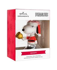 *SNOOPY RINGING BELL* Hallmark Peanuts Christmas Tree Ornament Charlie Brown New