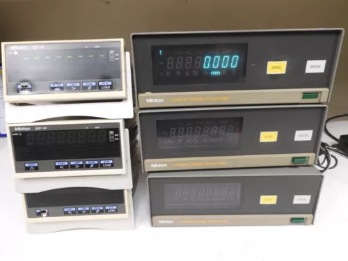 Lot of 6 Mitutoyo Counters - 3x EF-P & 3x of Linear Gage Counters - PQ73