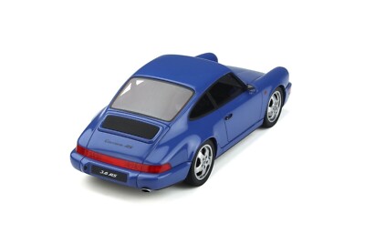 1/18 Porsche 911 964 Carrera RS 1992 Blue Resin Model Car by GT