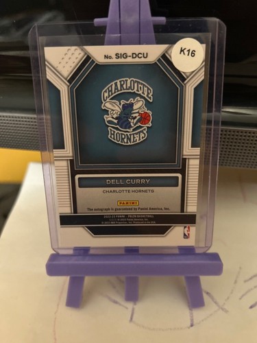 DELL CURRY 2022-23 PANINI PRIZM SIGNATURES AUTO #SIG-DCU CHARLOTTE HORNETS - Picture 2 of 2