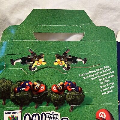 Nintendo 64 Super Mario Donkey Kong Fox McCloud Taco Bell Kids Meal box  (1997)