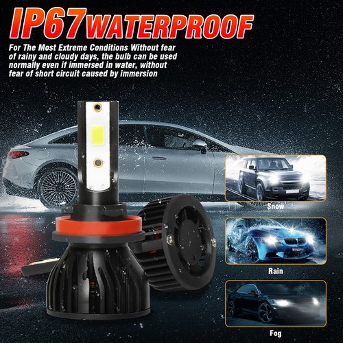 Per Nissan Sentra 2013-2019 4X Combo 6000K Lampadine LED Faro Alto Basso P4C - Foto 8 di 10