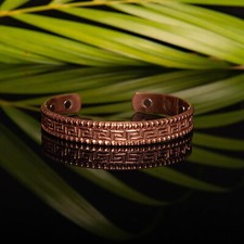 W/C Magnetic Copper Bracelet, Adjustable to Fit Most Wrist reduce Inflammation .