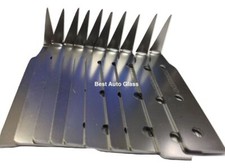 Stainless Steel Cold Knife Blades (Pk of 10) 1" Windshield Cut Out/Removal Tool