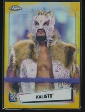 Kalisto 2021 Topps Chrome WWE Gold Refractor 28/50