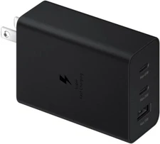 SAMSUNG 3-Port Super Fast Charging 1x USB-C 65W, 1x USB-C 25W, 1x USB-A 15W