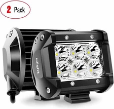 Nilight 42" 20" LED Work Light Bar + 2PCS 4" Pods OffRoad Driving Lamps ATV 4WD