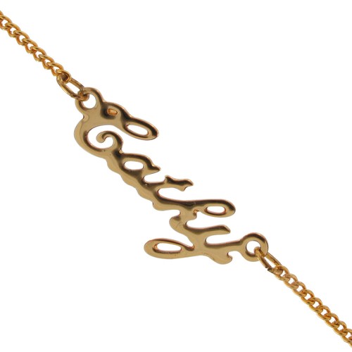 Vintage Gold Script Personalized Name Charm Necklace 16" - Choice Ladies Names - Picture 51 of 179