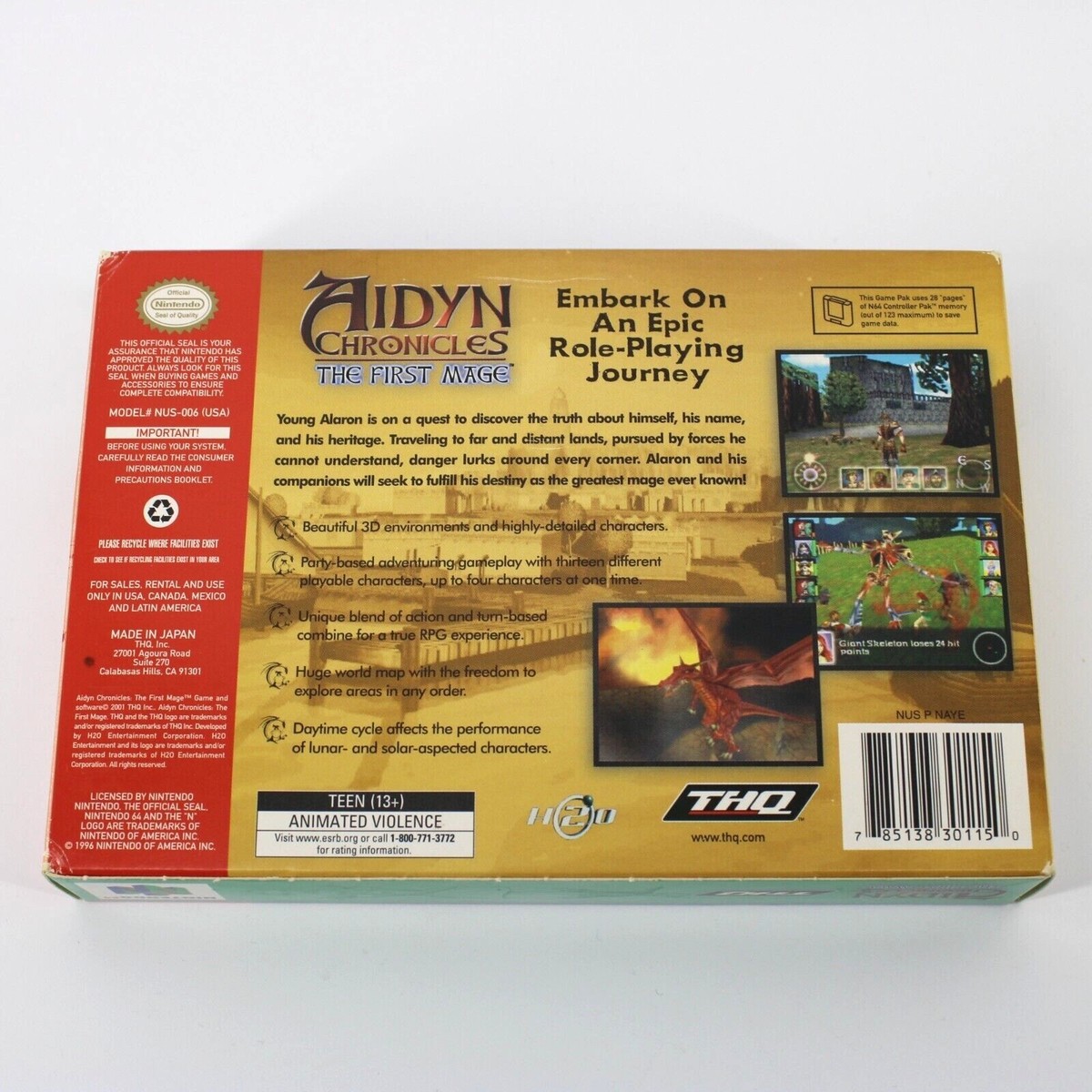 Aidyn Chronicles【中古美品・N64北米版】 Aidyn Chronicles【中古美品・完品・N64北米版】 超 安い