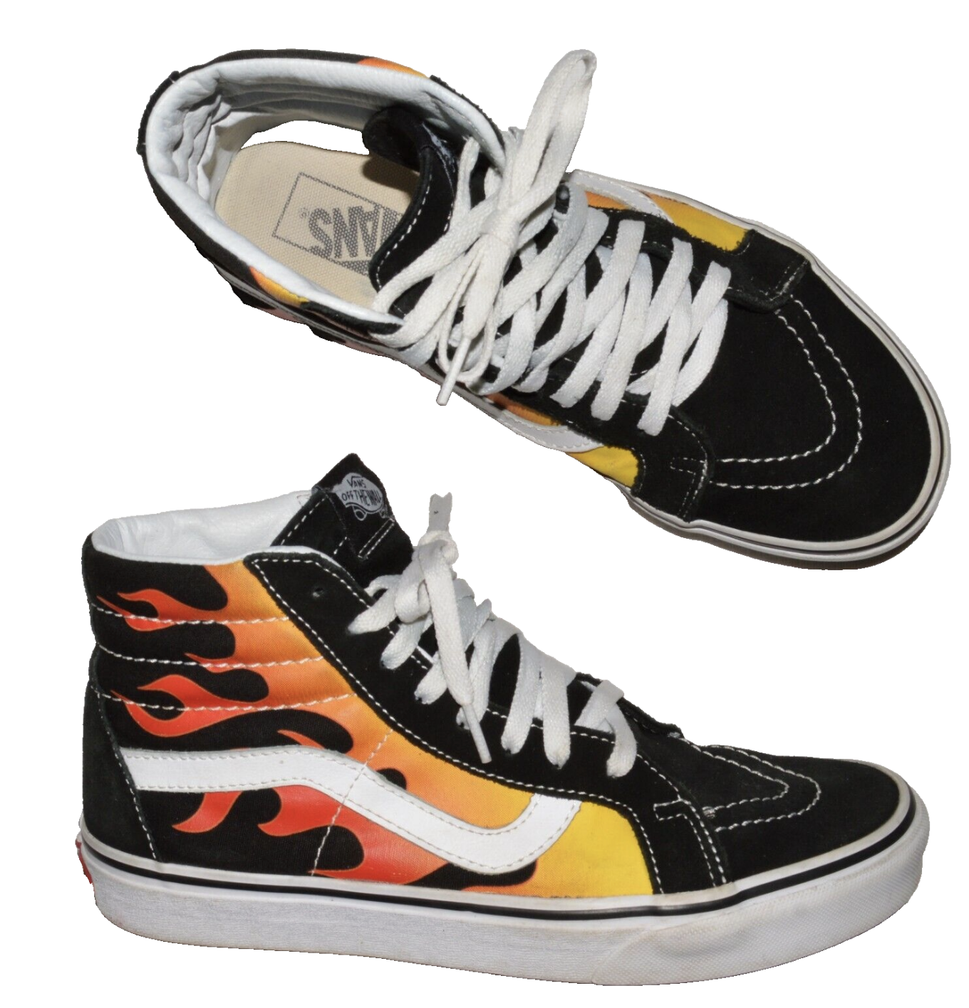 Vans Flame High Top Sneakers in Suede & Fabric - Men 8.5 Women 10 EU 41-image