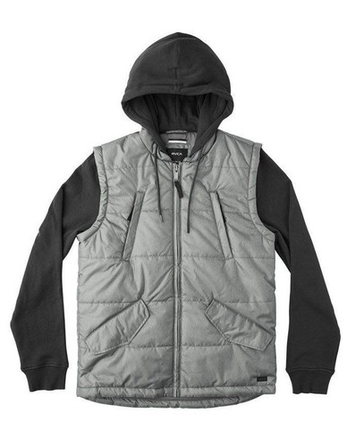 Rvca PUFFER QUILTED EXPEDITION HOODIE 