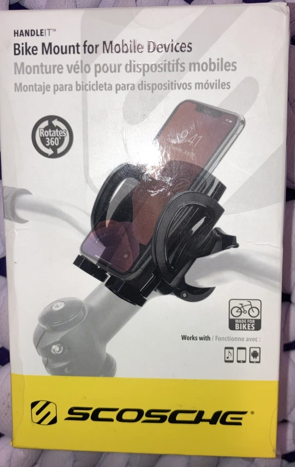 Scosche HandleIt Bike Handlebar Mount for Smartphones and GPS Devices HFBM01 - Image 2 of 4