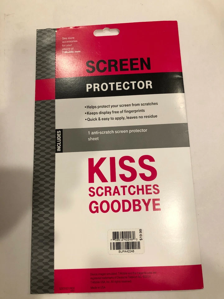 T-Mobile Screen Protector For Galaxy Note 10.1 Samsung 2014 Ed Anti-Fingerprint  - Image 2 of 2