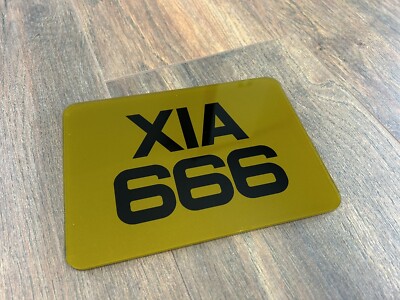 7x5 getöntes Fahrrad Nummernschild Metro Schrift Show Plate schnelle 24 Stunden Lieferung