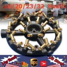 Jet Burner for Natural Gas | Commercial Cast Iron & Brass Wok Burner with 10/20
