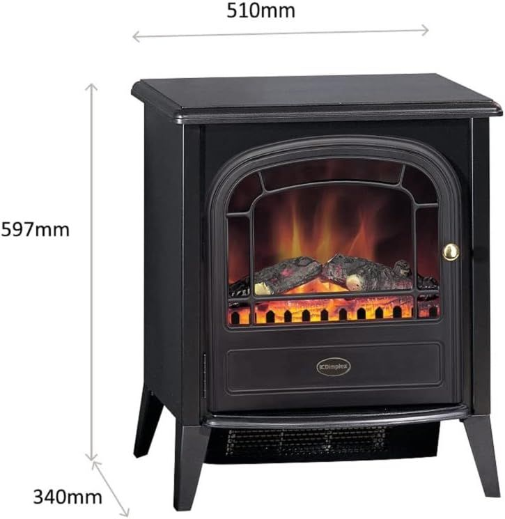 Dimplex Club CLB20E 2KW Electric Fire Stove - Black for sale online | eBay