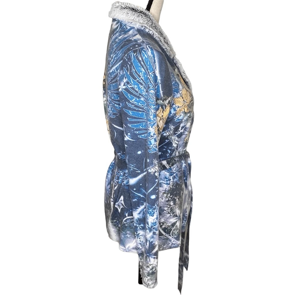 Alberto Makali Mystical Fairy Wing Doble Pecho Suéter Chaqueta con Piel Sintética Foto 2 de 4