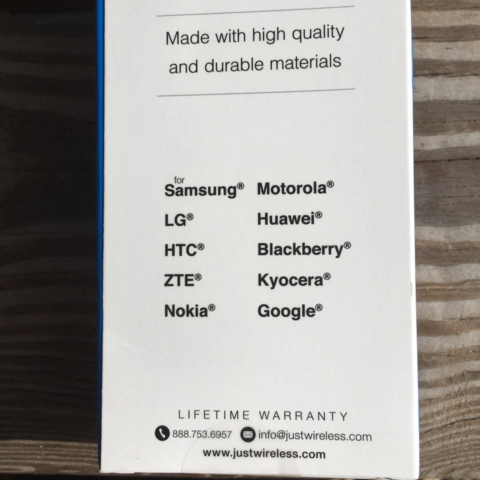 Just Wireless 4ft Micro USB cable for Samsung LG HTC ZTE Motorola Nokia Open box - Image 3 of 4