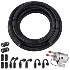 6AN CPE Fuel Hose Line 10-20FT+EFI/LS Swap w/ Filter Filter Regulator 58PSI Kit