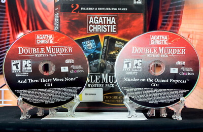 Agatha Christie Double Murder Mystery Retro PC Games Pack [CIB Complete]