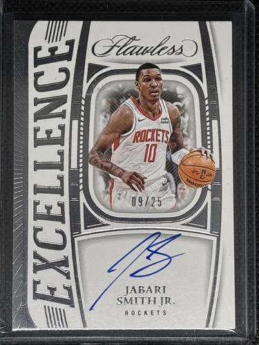 2023-24 Panini Flawless Jabari Smith Jr Excellence Auto Silver #ES-JSJ /25 Rocke
